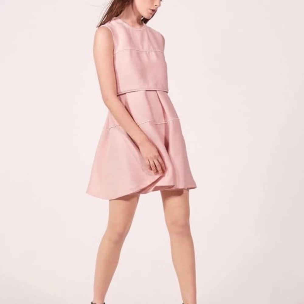 NWT Sandro Pearl Dress in Rose Pink Color, Size 1